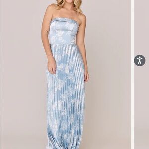 Revelry Pleated Bridesmaid Dress